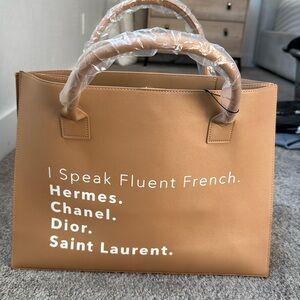 **New** Los Angeles Trading Company Vegan Leather Tote.